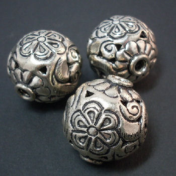 STA20 S.Plated Patterned Bead x 1