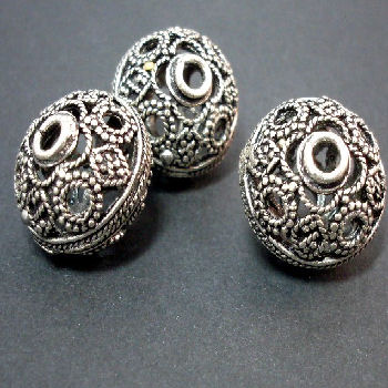 STA24 Round Filigree Bead 17mm x 1 