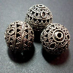 STA25  Spherical Filigree Bead 17mm  x 1 