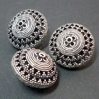 STA26 Domed Filigree Bead x 1