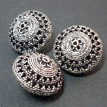 STA26 Domed Filigree Bead x 1