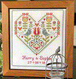 Scandi Heart  Wedding Sampler