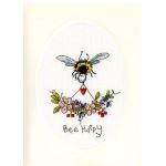 Bee Happy card  by Bothy Threads XGC25