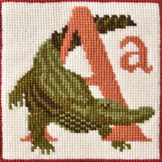 Elizabeth Bradley Animal Alphabet Tapestry Kit - A  Alligator