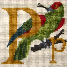 Elizabeth Bradley Animal Alphabet Tapestry Kit - P Parrot