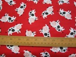 Timeless Treasures  Red Cows Don't miss this fabric at this price ! 