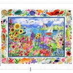 Seaside with floral foreground - just lush !