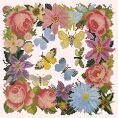 Elizabeth Bradley Tapestry Kit - Clematis, Roses and Butterflies