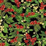 Holiday Holly spruce and mistletoe 