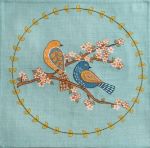 Corinne Lapierre Birds and Blossoms Printed Embroidery Kit