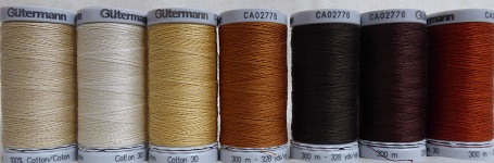 Gutermann Cotton 30 300m neutral to brown Gutermann Cotton 30 300m neutral to brown