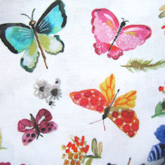 Dear Stella  butterflies DAW1092white    50cm x 110cm 