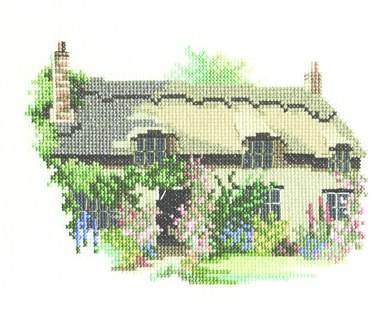 14DD218 Thornton le Dale Cottage Cross Stitch Kit by Derwentwater Designs