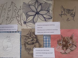 Saturday Stitching Workshop Sat July 11th  Creating images with freehand machining