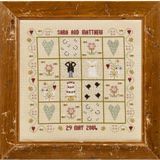 Four Hearts Wedding  Sampler