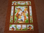 Giraffes cotton panel 