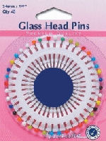 Hemline Glass Head Pins (667)