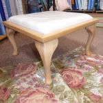 Wooden Footstool Handmade in Solid Oak