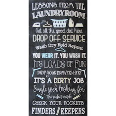 Laundry panel