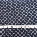 Chrysanthemum Heads Navy Blue  4523 766