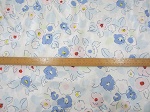 Pastel Floral Design  Linen Cotton Mix per half metre