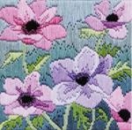 Silken Long Stitch  Purple Anemones SLS16