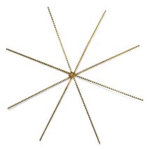 Rayher Wire Stars for Beaded Decorations