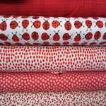Red quilting fabrics