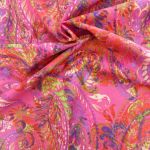 cotton lawn Pink Paisley SI0192 cotton lawn Pink Paisley SI0192