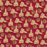 Red Churches Don't miss this fabric at this price ! 