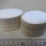 Soft light natural Linen small oval