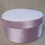 soft pretty PINK satin small round