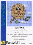 Stitchlets from Mouseloft Baby Owl