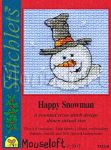 Stitchlets cards from Mouseloft Happy Snowman