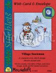 Stitchlets cards from Mouseloft Village Santa