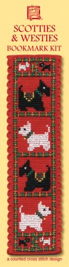 Textile Heritage Scotties and Westies Bookmark Kit