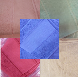 Large Towel with Band for Embroidery