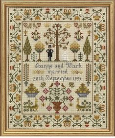 Historical Sampler Company Wedding Sampler Cross Stitch Kit