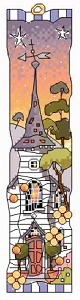 Bookmark White Church Sunset