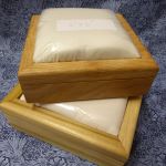  Box with padded lid 9 and a half inches square